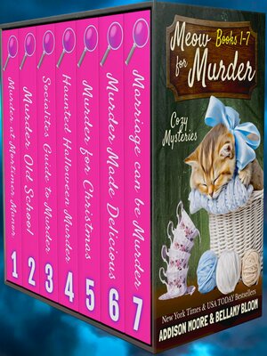 cover image of Meow for Murder Cozy Mystery Boxed Set Books 1-7
